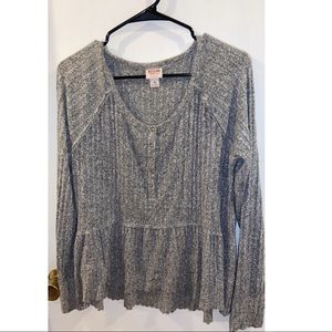 Button peplum top